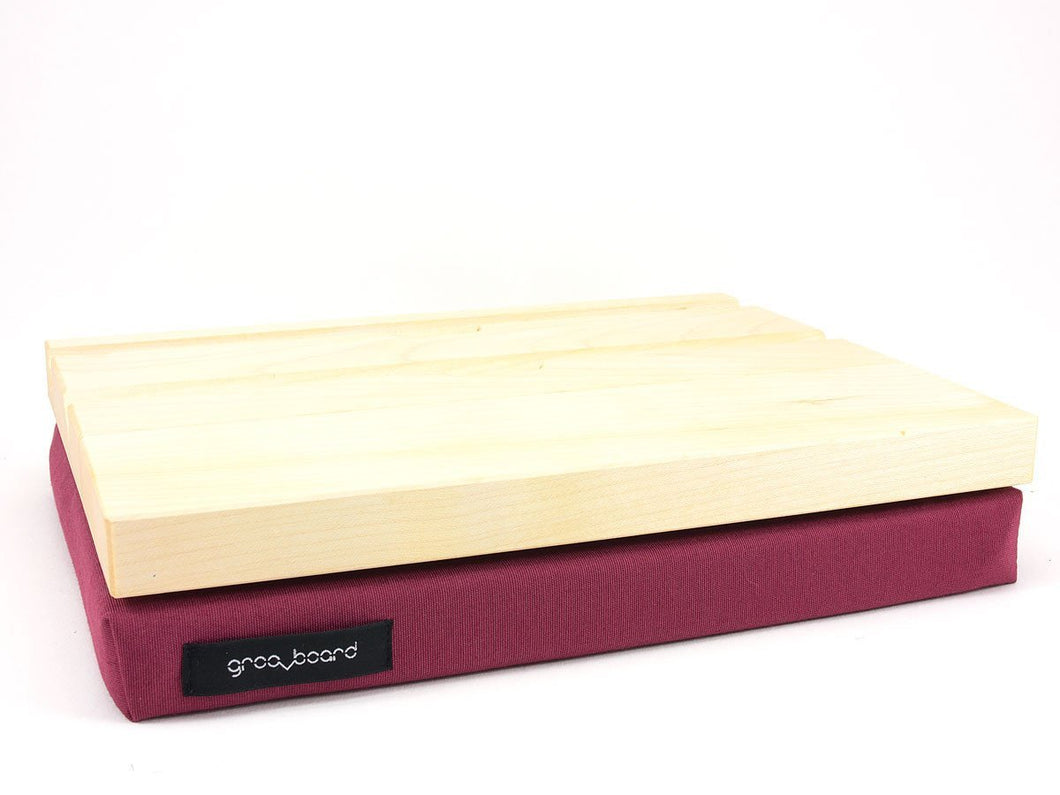 GroovBoard Ahorn + Kissen Bordeaux